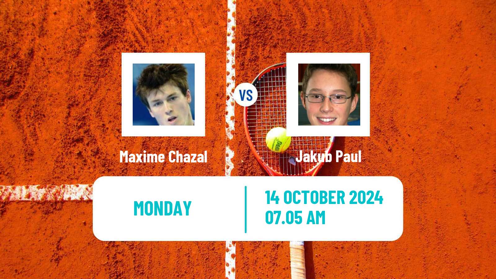 Tennis Saint Brieuc Challenger Men Maxime Chazal - Jakub Paul