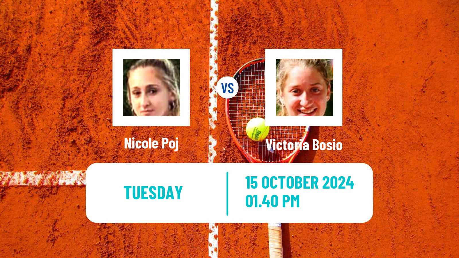 Tennis ITF W15 Trelew Women Nicole Poj - Victoria Bosio