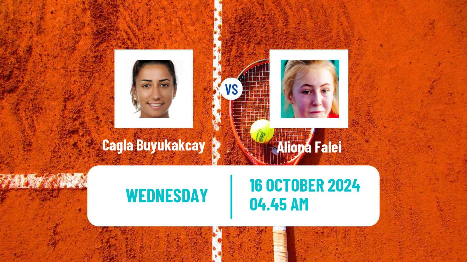 Tennis ITF W50 Kayseri Women Cagla Buyukakcay - Aliona Falei