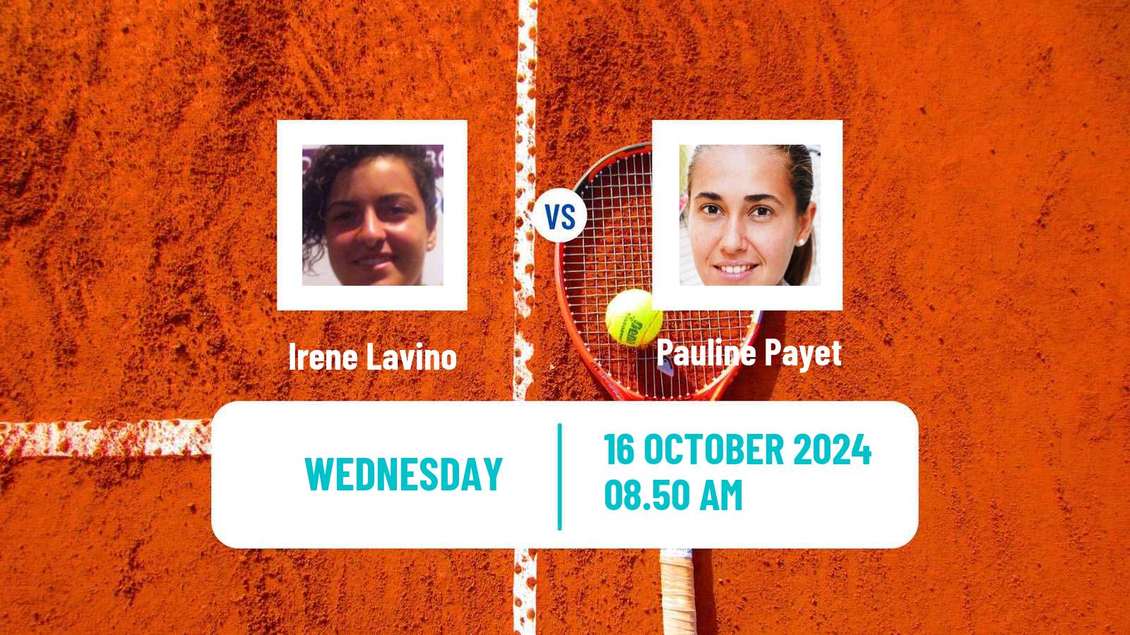 Tennis ITF W15 Bol 3 Women Irene Lavino - Pauline Payet