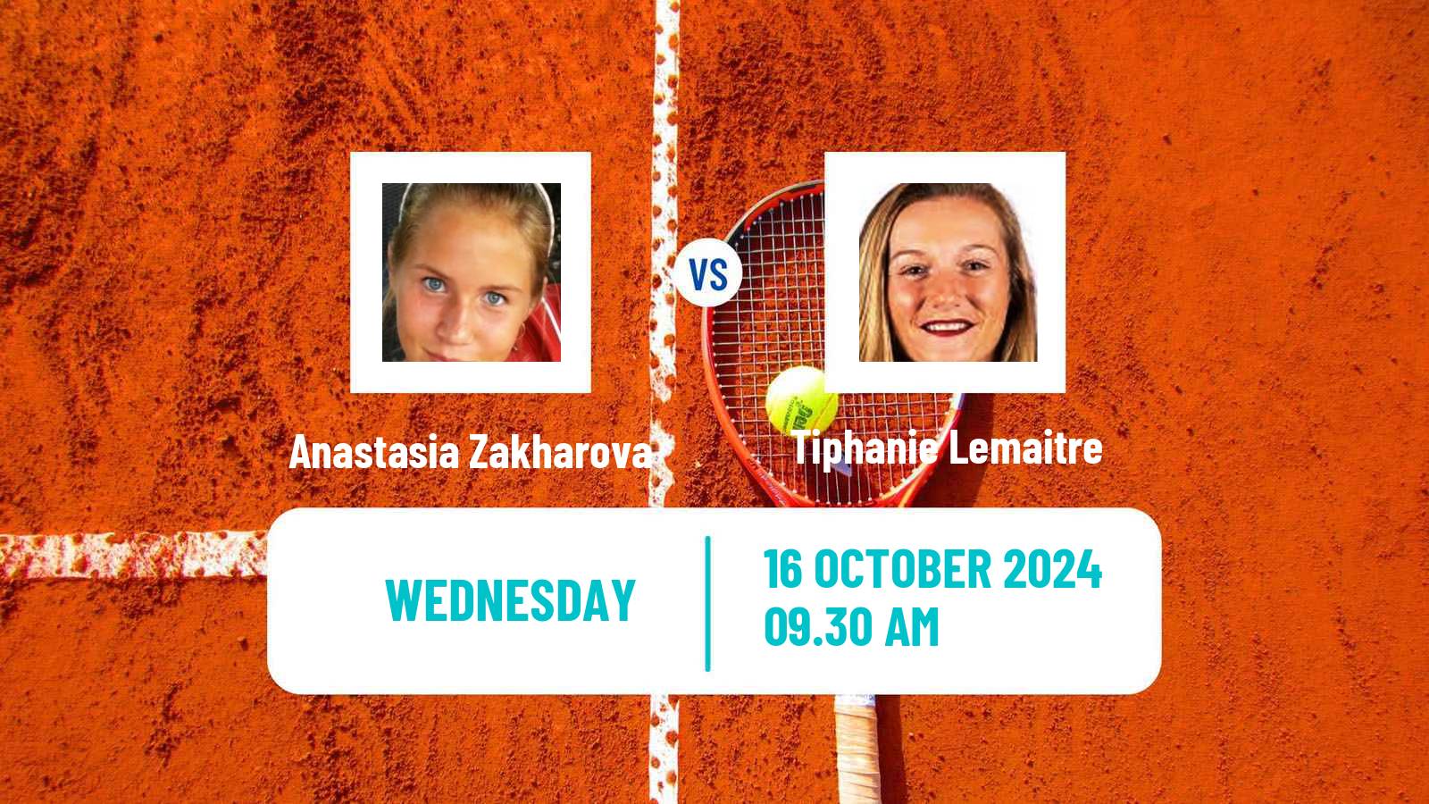 Tennis ITF W50 Cherbourg En Cotentin Women Anastasia Zakharova - Tiphanie Lemaitre