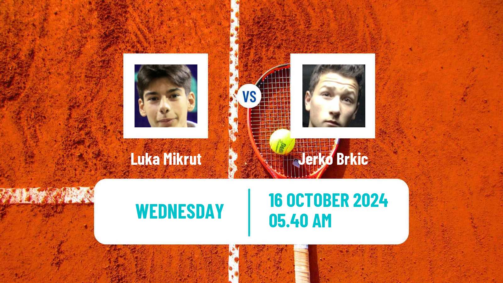Tennis ITF M15 Bol 3 Men Luka Mikrut - Jerko Brkic