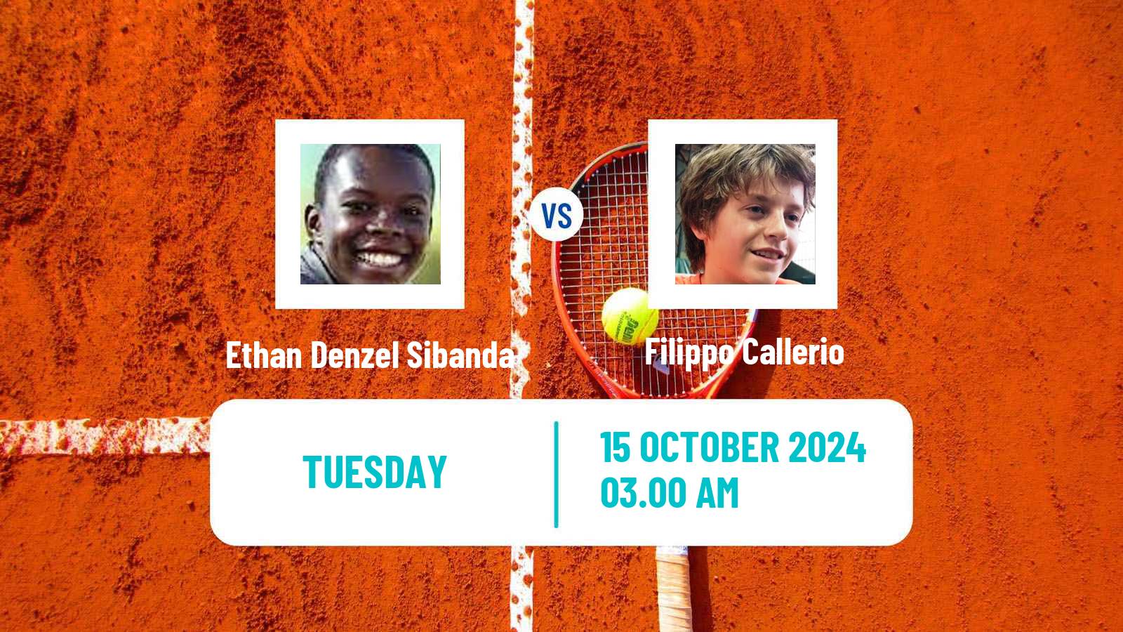 Tennis ITF M15 Kampala Men Ethan Denzel Sibanda - Filippo Callerio