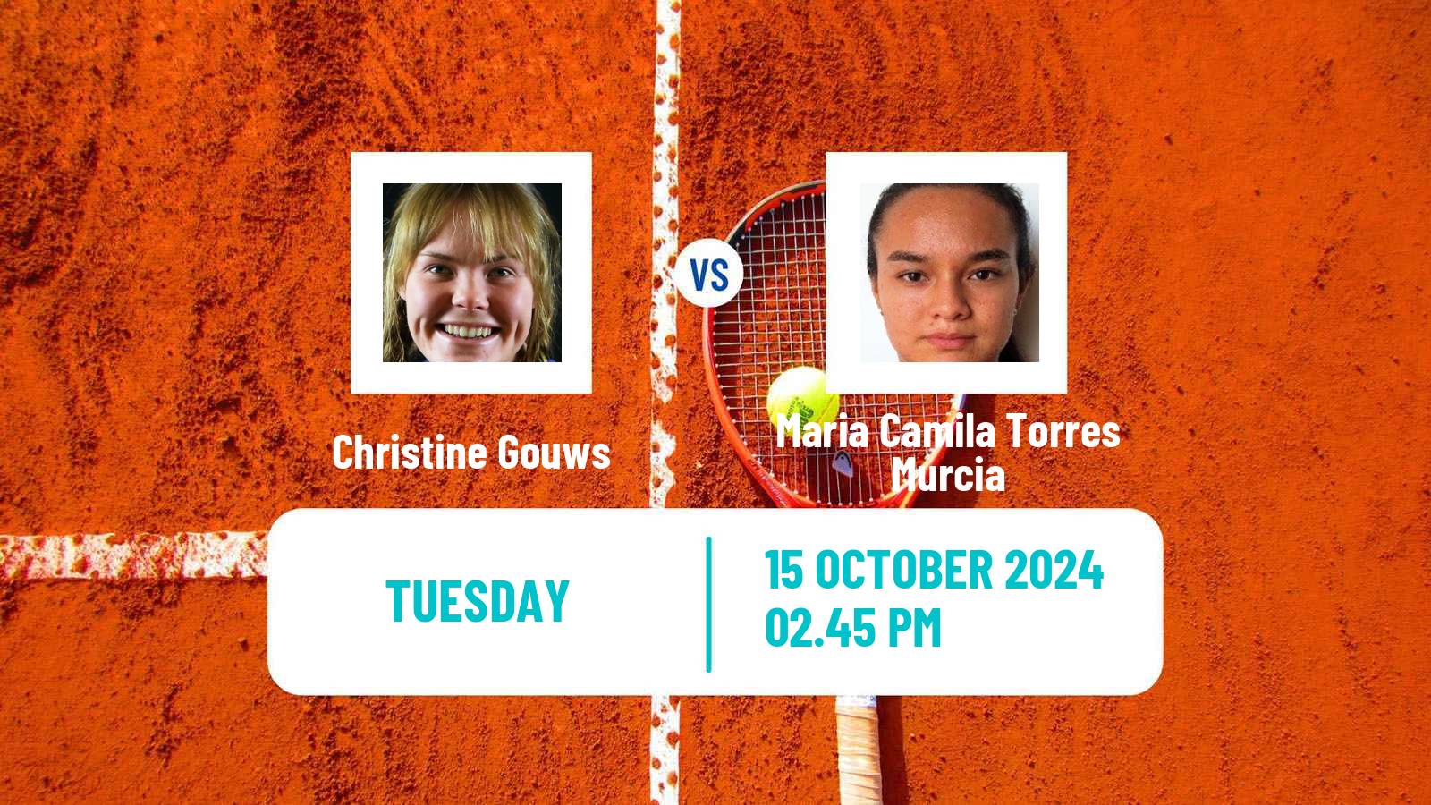 Tennis ITF W15 Huamantla Women Christine Gouws - Maria Camila Torres Murcia