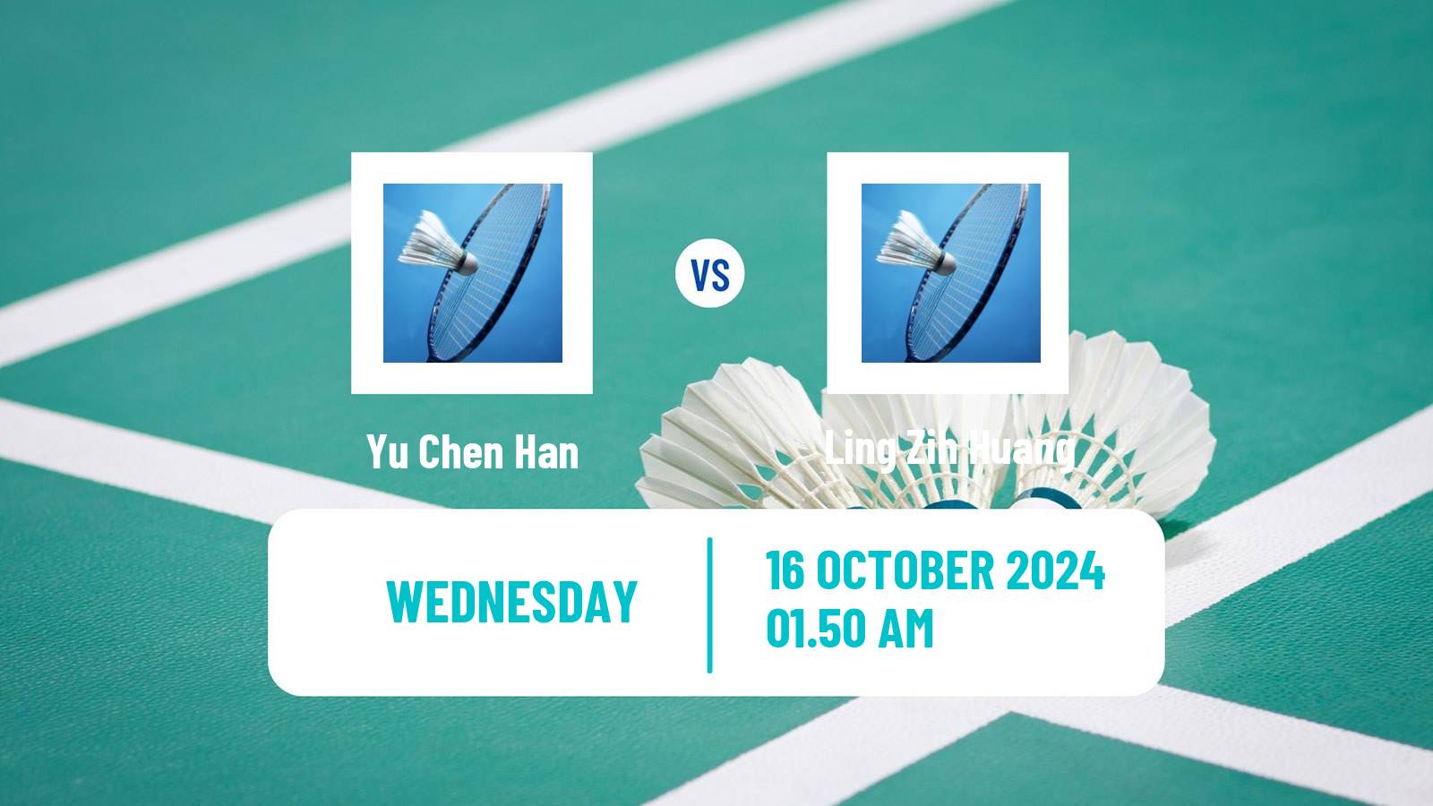 Badminton BWF World Tour Kl Masters Malaysia Super 100 Women Yu Chen Han - Ling Zih Huang