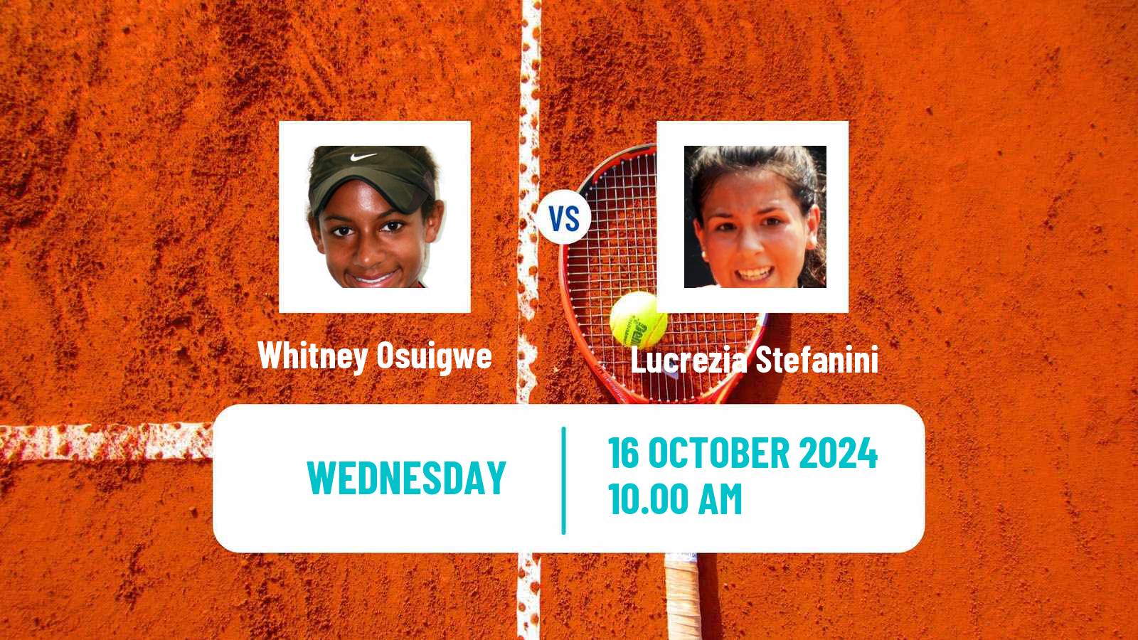 Tennis ITF W100 Macon Ga Women Whitney Osuigwe - Lucrezia Stefanini