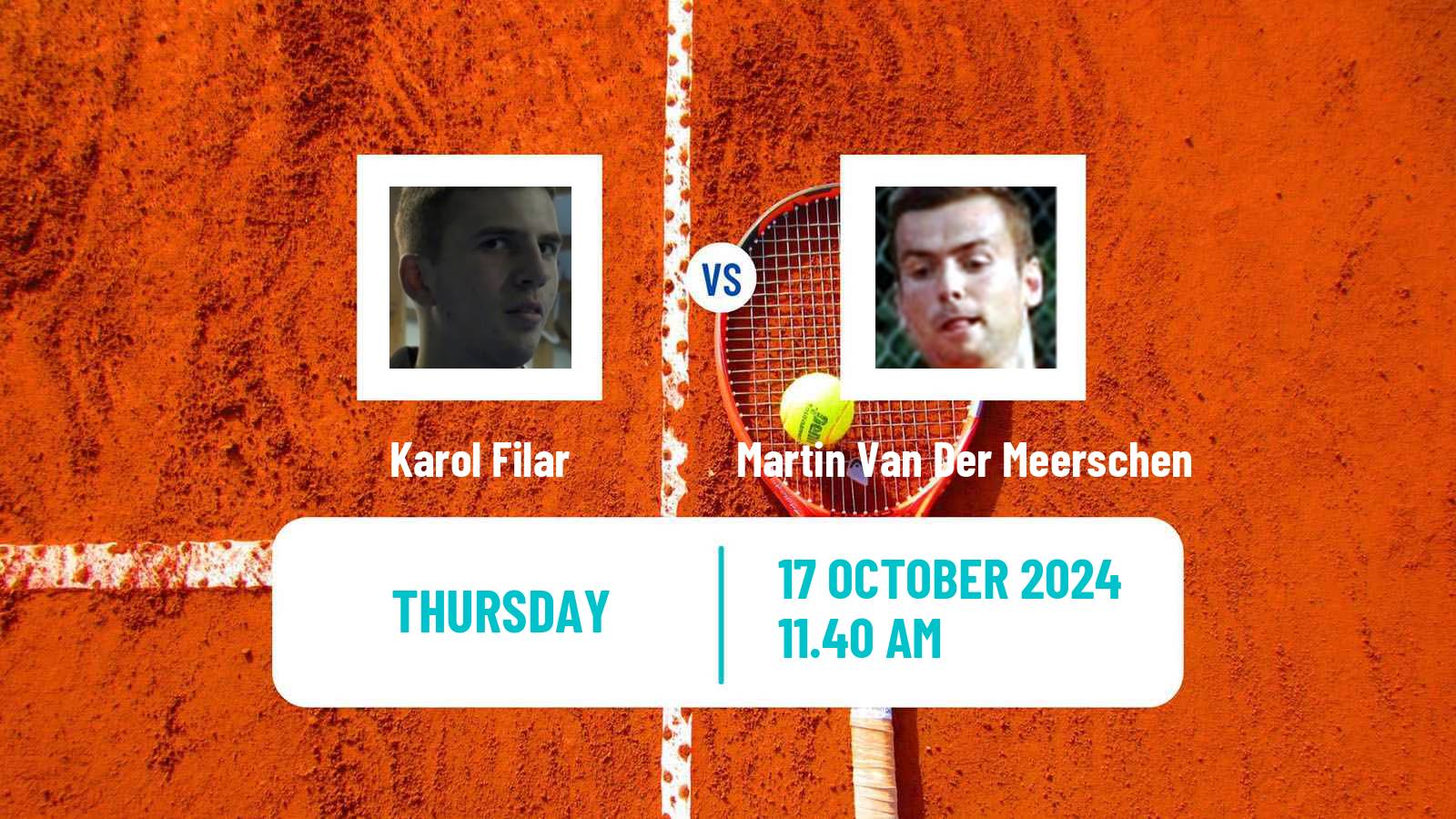 Tennis ITF M15 Tsaghkadzor Men Karol Filar - Martin Van Der Meerschen