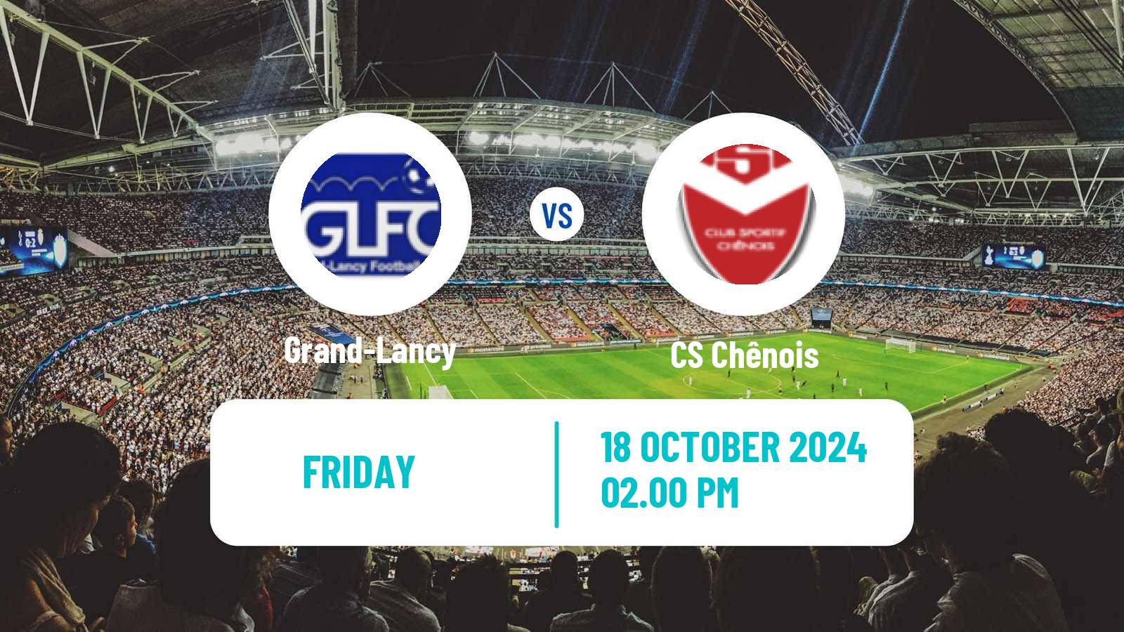 Soccer Swiss 1 Liga Classic Cup Lancy - Chênois