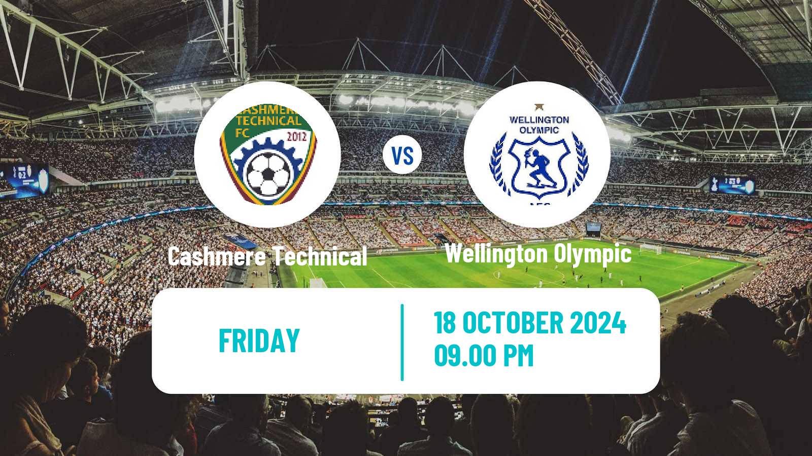Soccer New Zealand National League Cashmere Technical - Wellington Olympic
