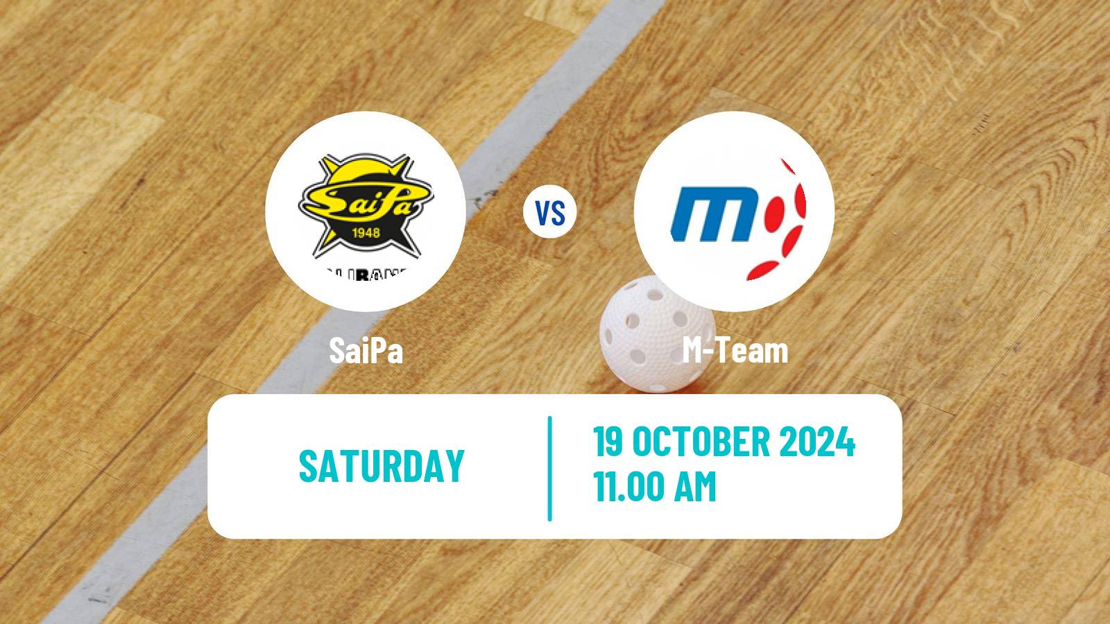 Floorball Finnish Divari SaiPa - M-Team