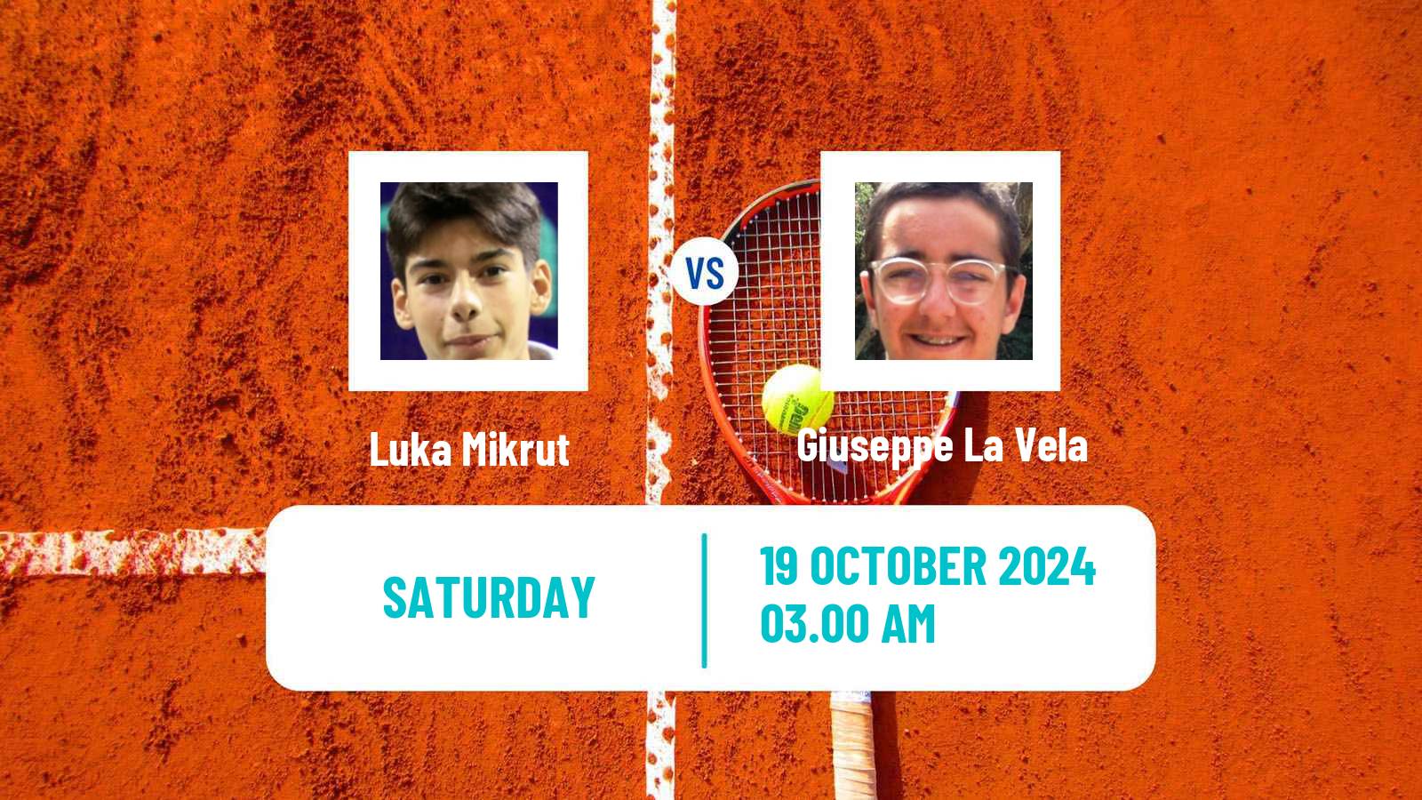 Tennis ITF M15 Bol 3 Men Luka Mikrut - Giuseppe La Vela