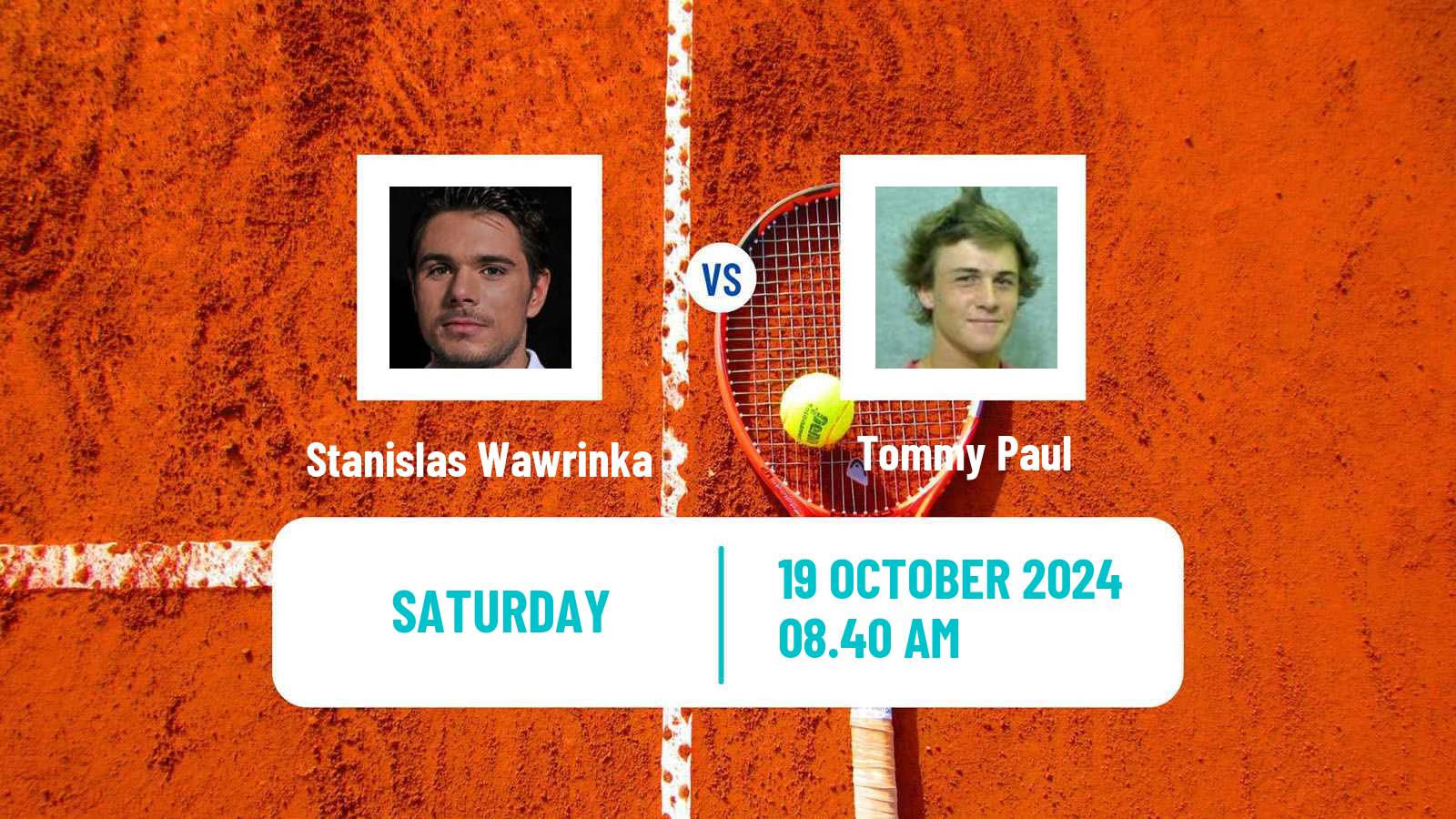 Tennis ATP Stockholm Stanislas Wawrinka - Tommy Paul