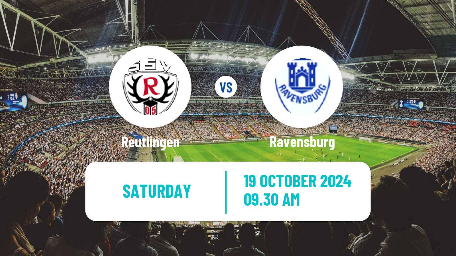 Soccer German Oberliga Baden-Württemberg Reutlingen - Ravensburg
