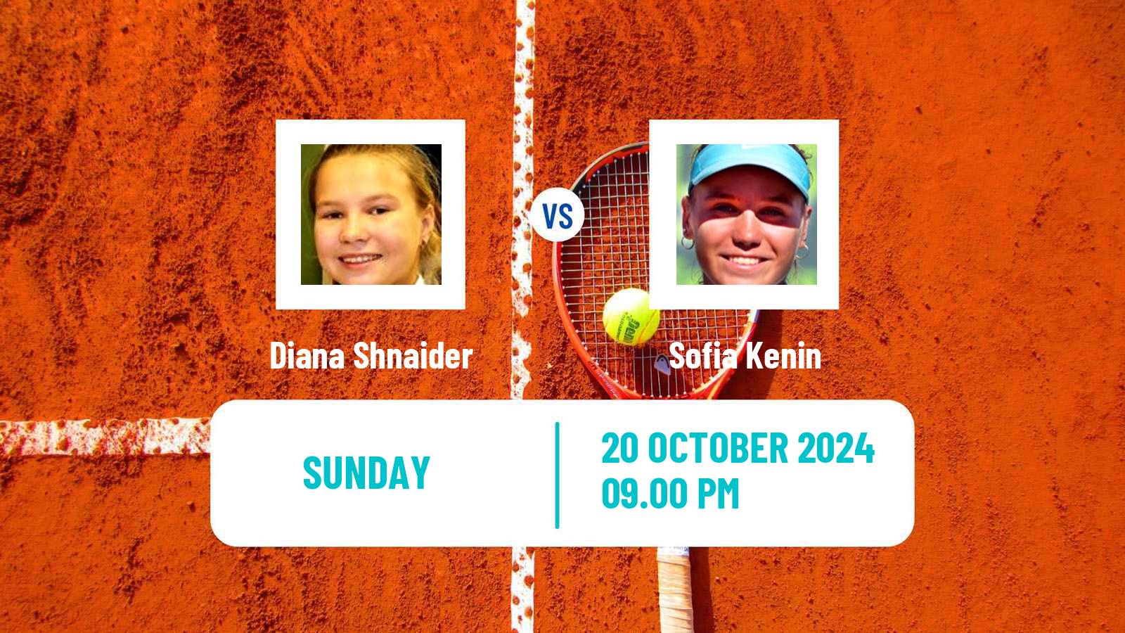 Tennis WTA Tokyo Diana Shnaider - Sofia Kenin