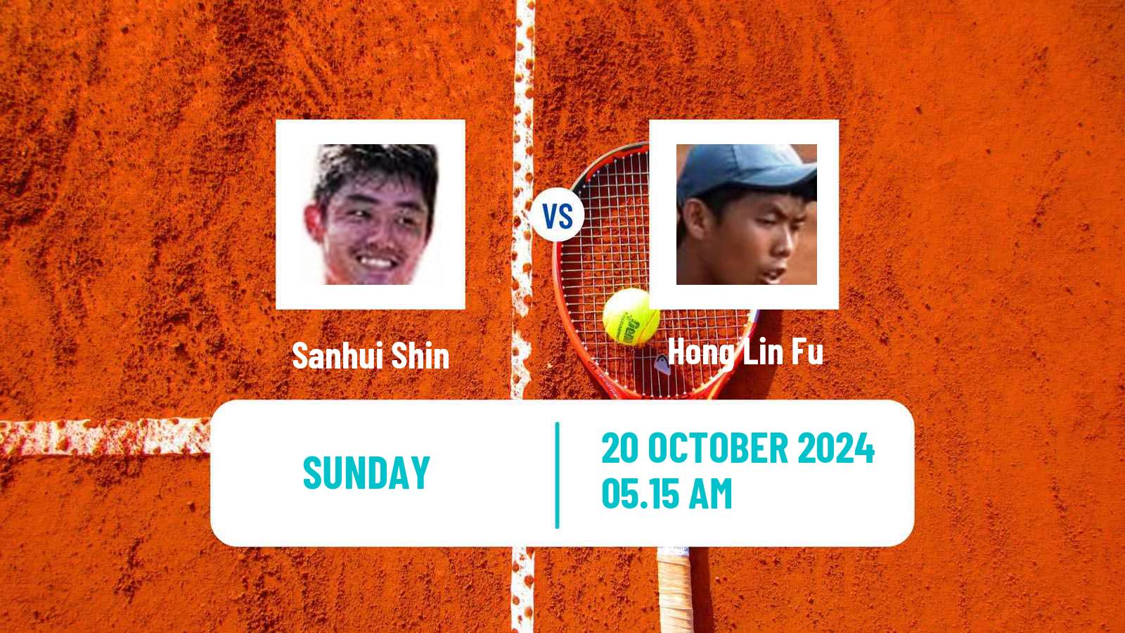 Tennis Taipei 2 Challenger Men Sanhui Shin - Hong Lin Fu