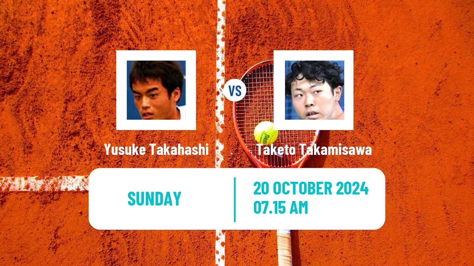 Tennis Taipei 2 Challenger Men Yusuke Takahashi - Taketo Takamisawa