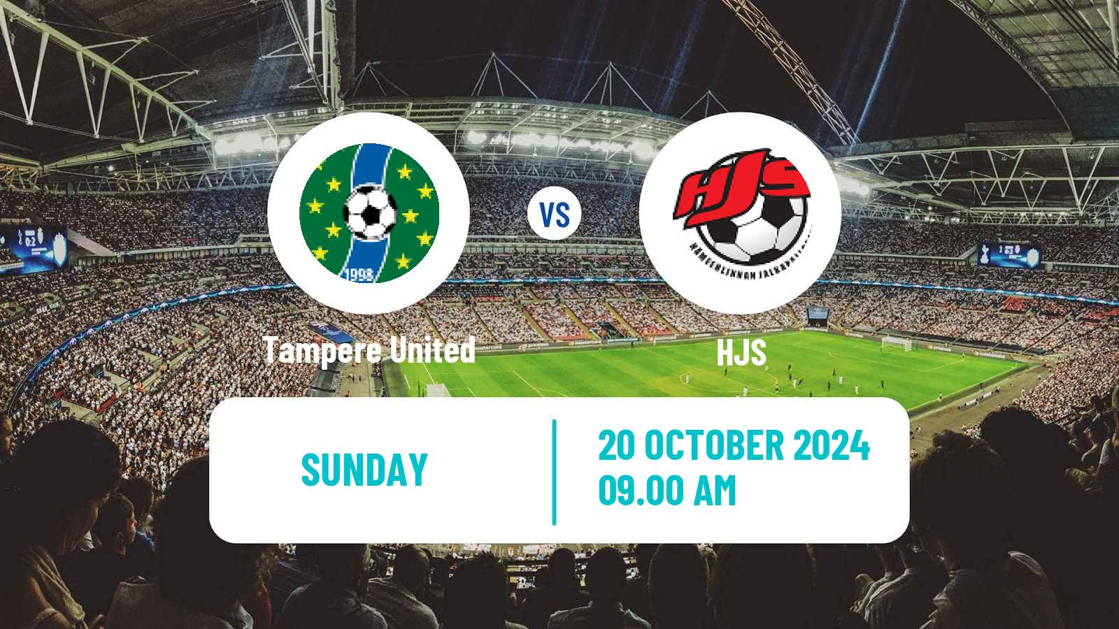 Soccer Finnish Kakkonen Play Offs Tampere United - HJS