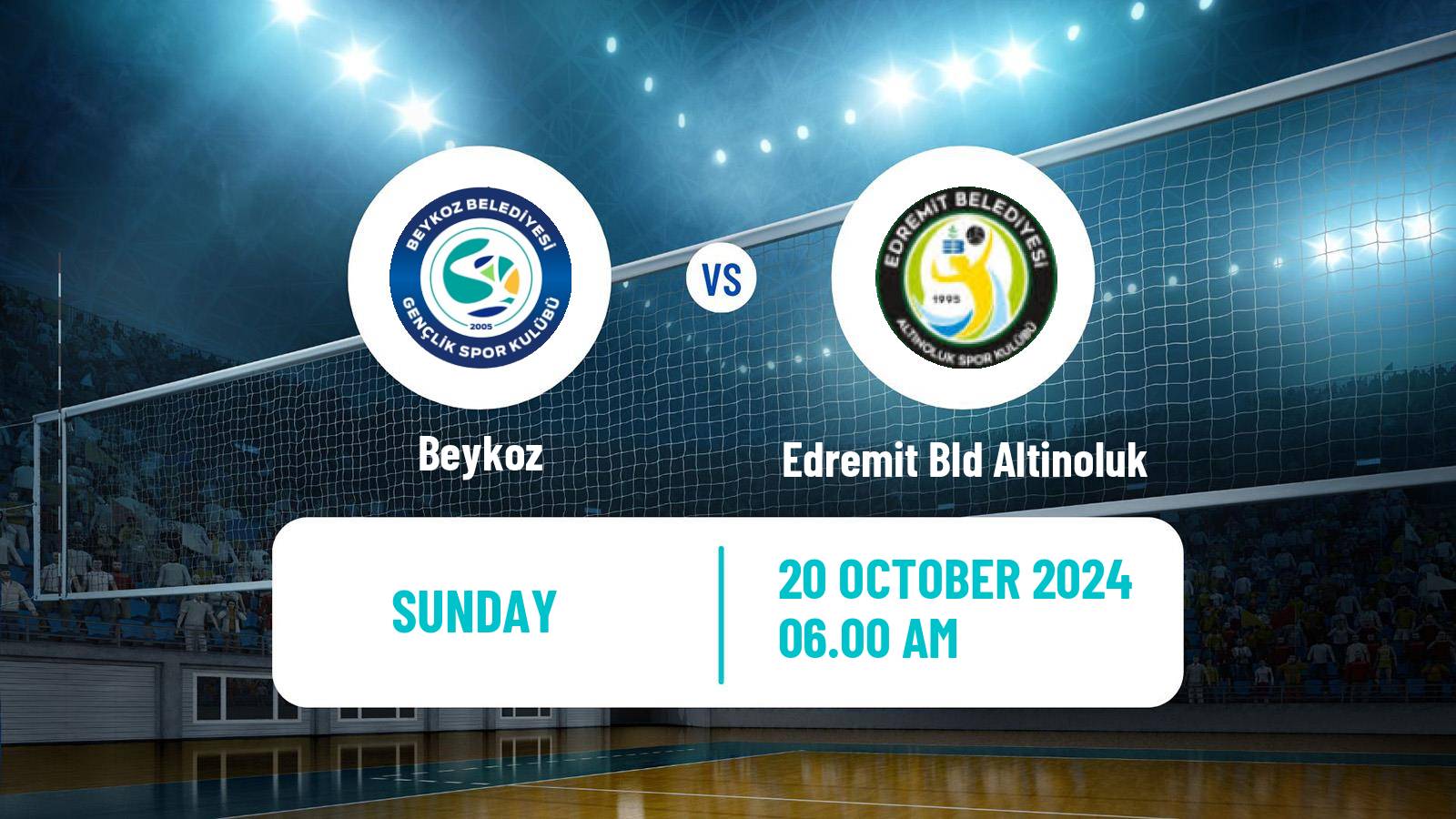 Volleyball Turkish 1 Ligi Volleyball Women Beykoz - Edremit Bld Altinoluk