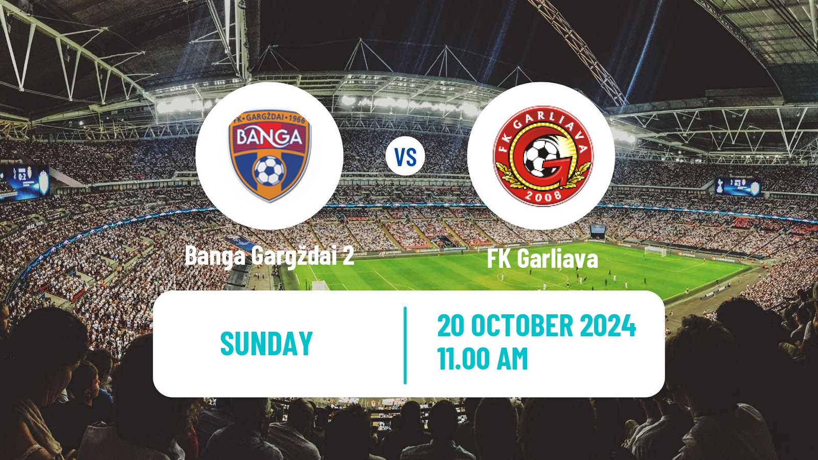 Football Lithuanian Division 2 Banga Gargždai 2 - Garliava