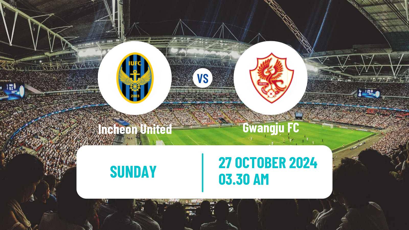 Soccer South Korean K-League 1 Incheon United - Gwangju
