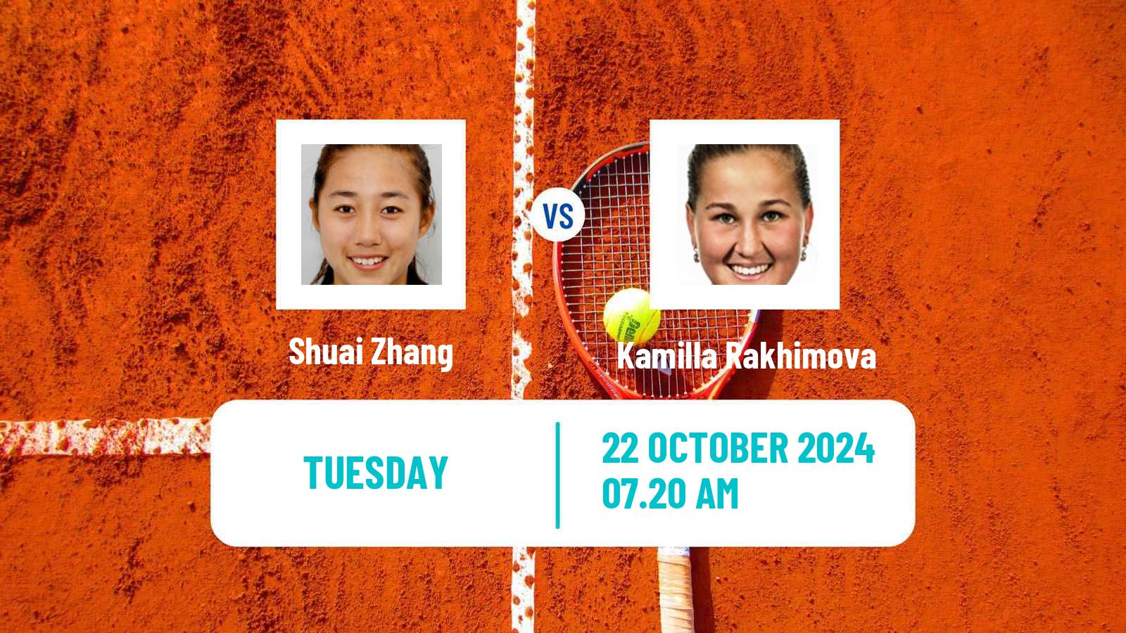 Tennis WTA Guangzhou Shuai Zhang - Kamilla Rakhimova