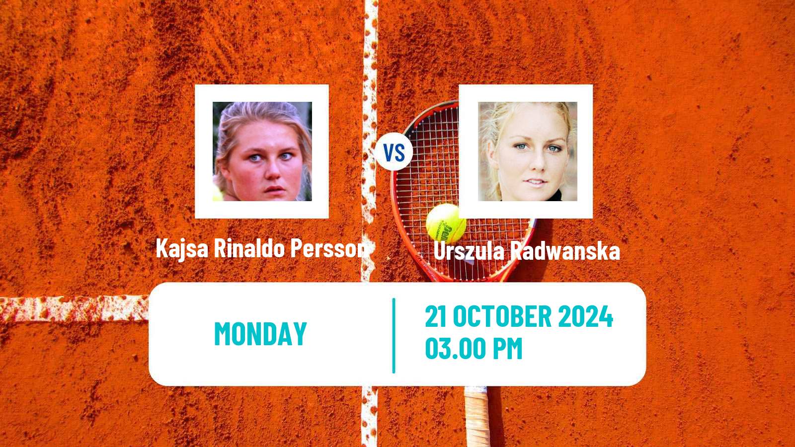 Tennis ITF W75 H Saguenay Women Kajsa Rinaldo Persson - Urszula Radwanska