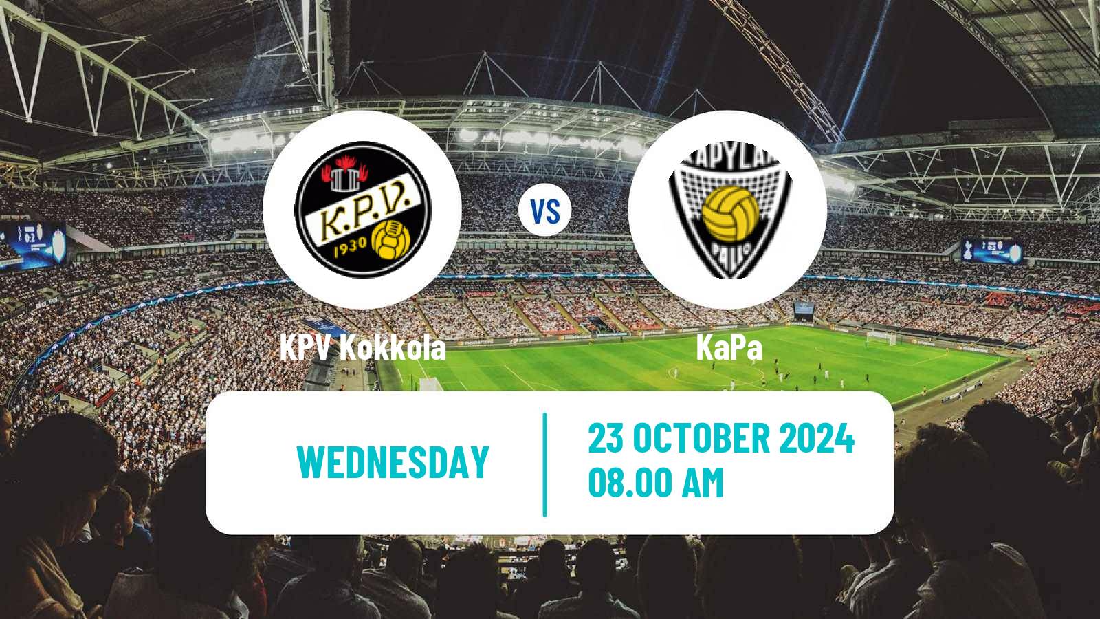 Football Finnish Ykkosliiga KPV Kokkola - KaPa