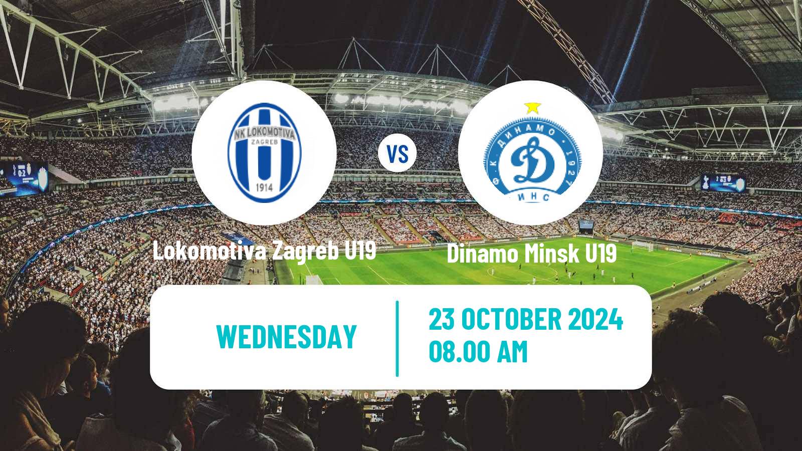 Soccer UEFA Youth League Lokomotiva Zagreb U19 - Dinamo Minsk U19