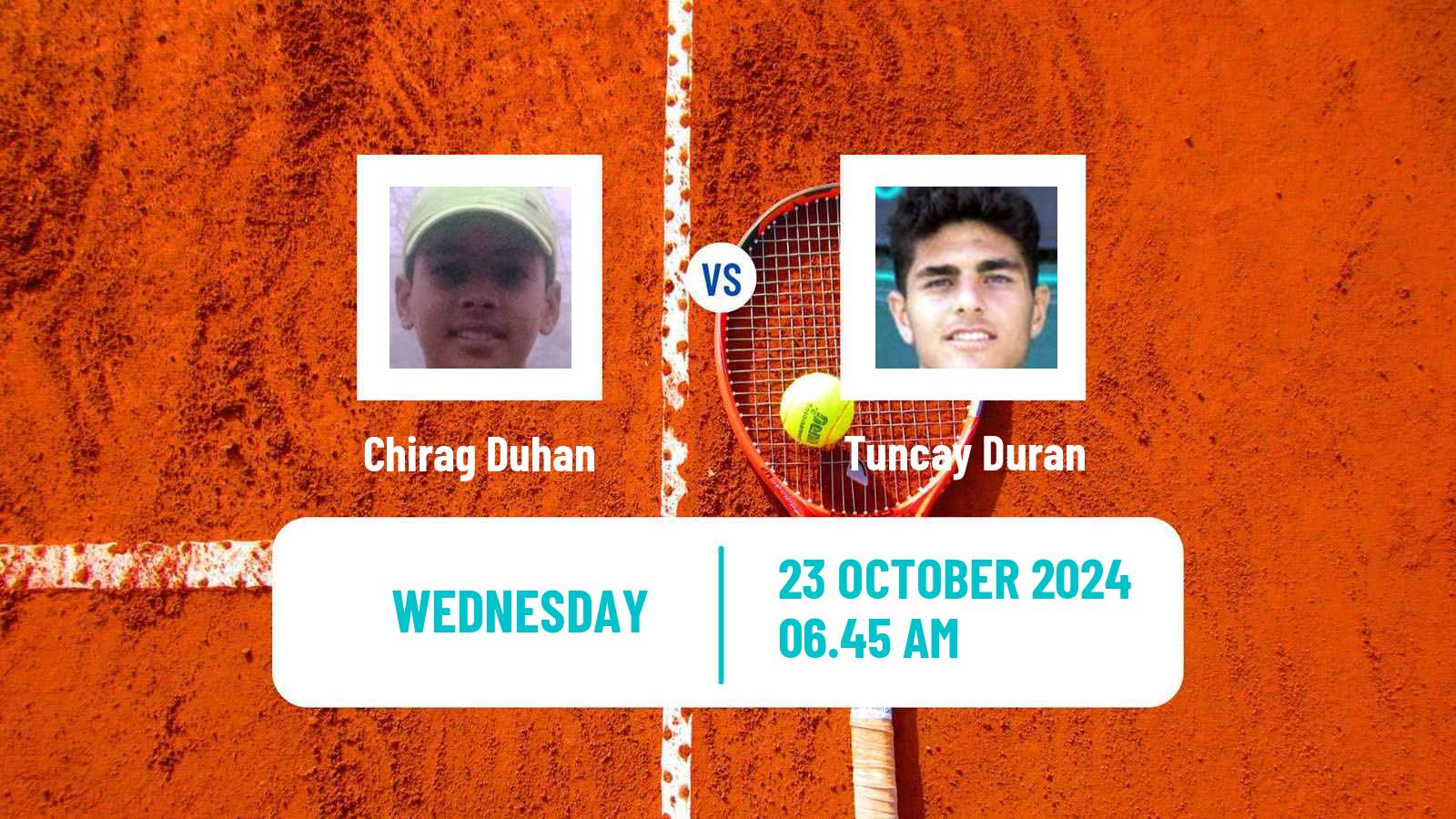 Tennis ITF M15 Kayseri 2 Men Chirag Duhan - Tuncay Duran