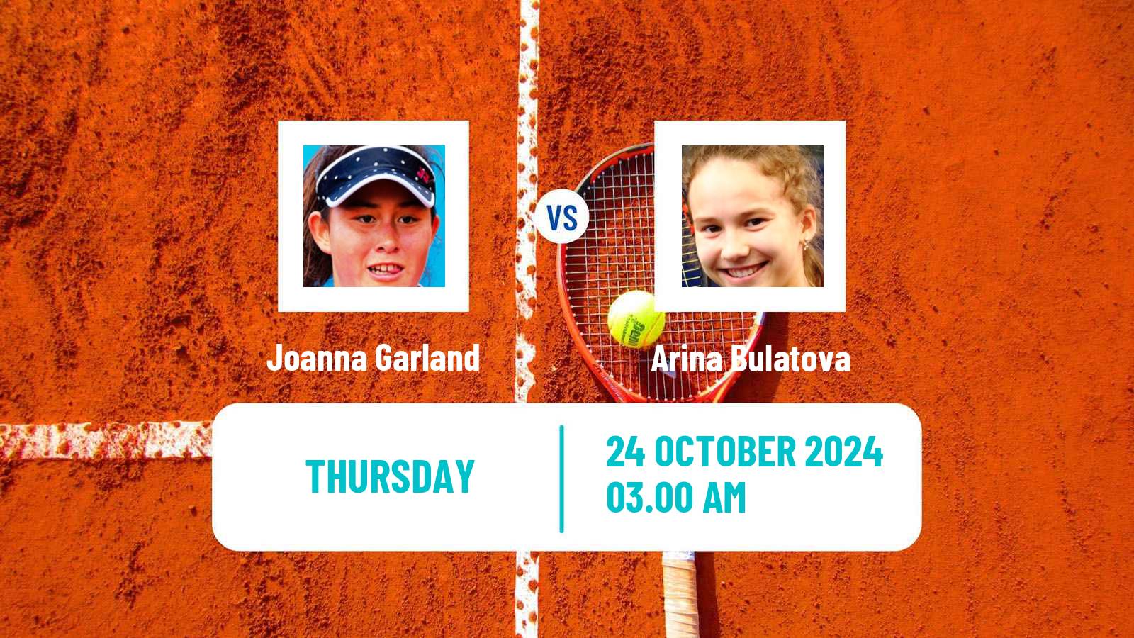 Tennis ITF W35 Kayseri Women Joanna Garland - Arina Bulatova