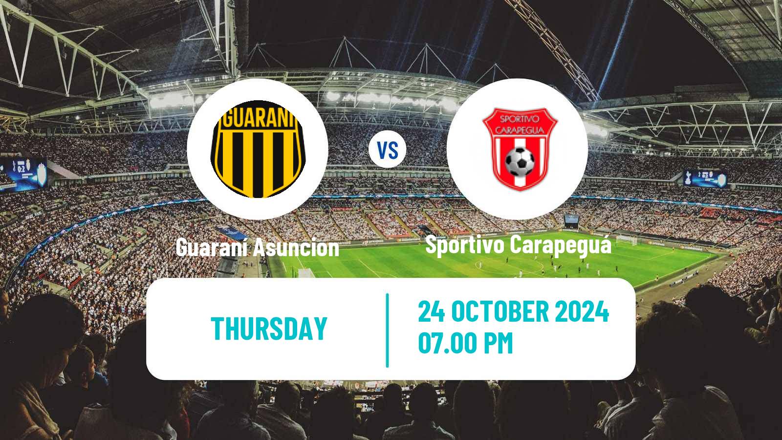Soccer Copa Paraguay Guaraní Asuncion - Sportivo Carapeguá
