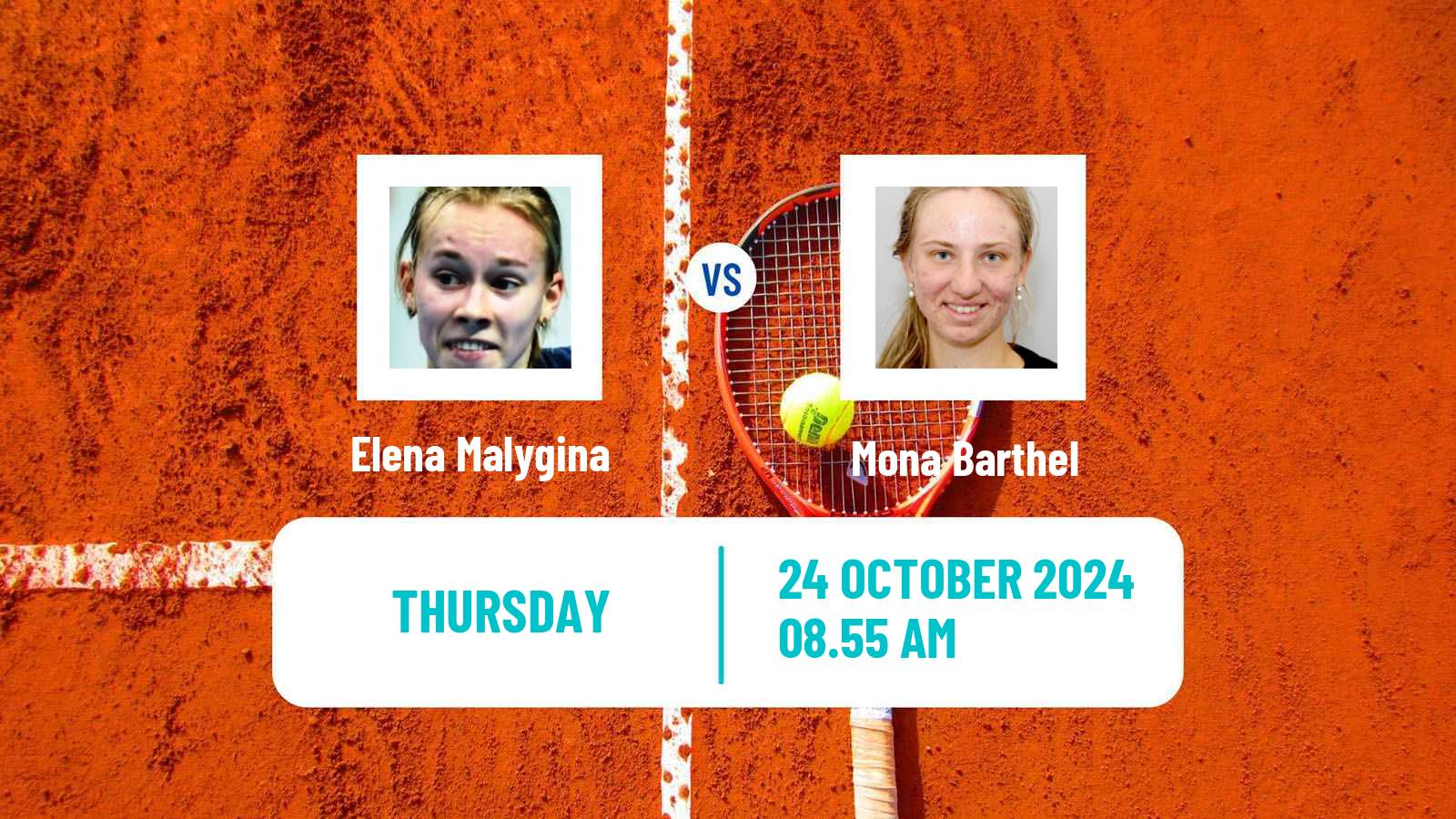 Tennis ITF W75 Glasgow Women Elena Malygina - Mona Barthel