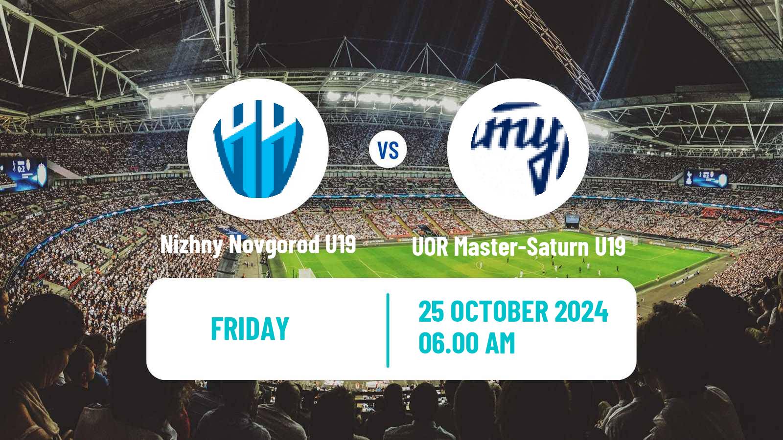 Football Russian Youth League Nizhny Novgorod U19 - UOR Master-Saturn U19
