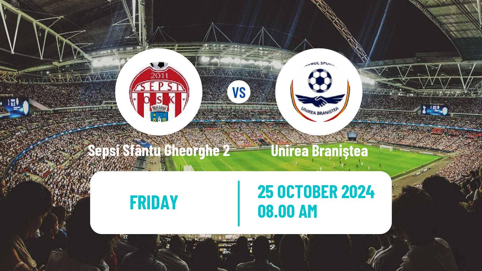 Football Romanian Liga 3 - Seria 2 Sepsi Sfântu Gheorghe 2 - Unirea Braniştea