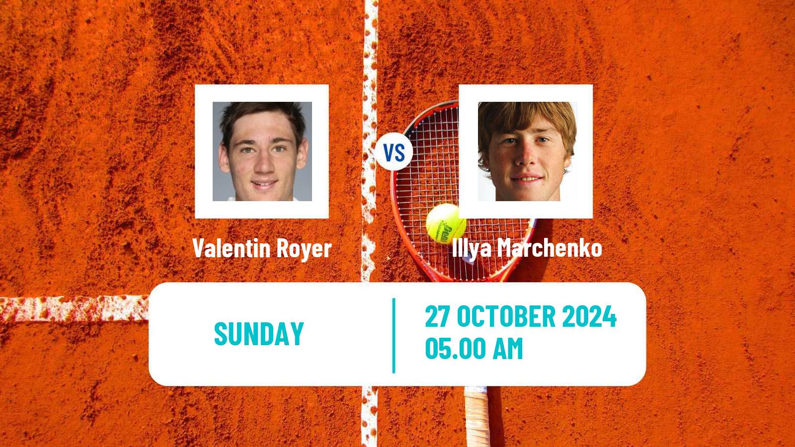 Tennis Bratislava 2 Challenger Men Valentin Royer - Illya Marchenko