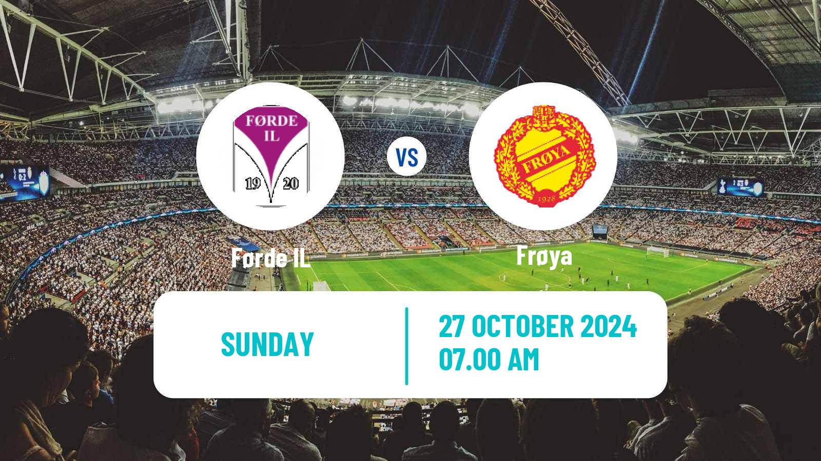 Football Norwegian Division 3 - Group 1 Førde - Frøya