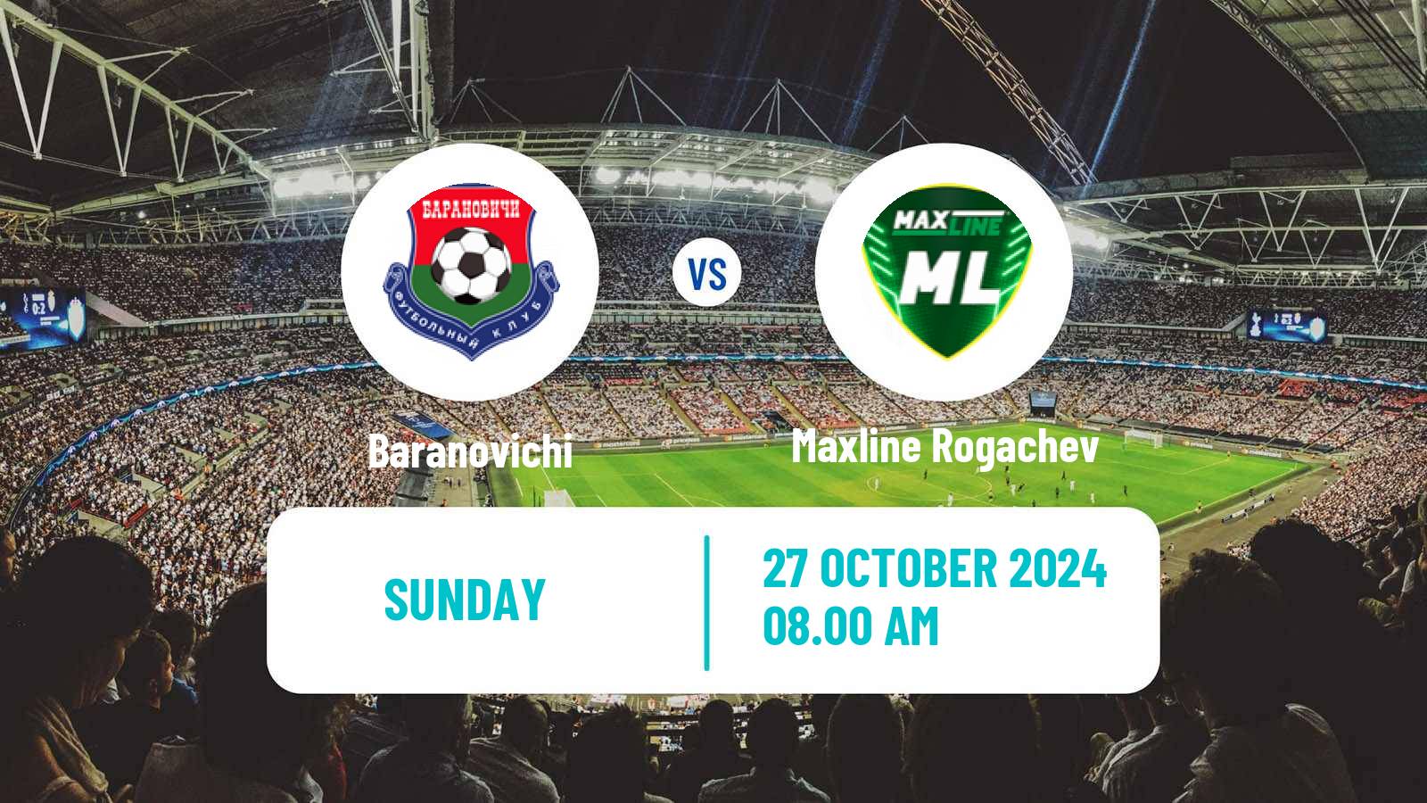 Soccer Belarusian Pershaya Liga Baranovichi - ML Vitebsk
