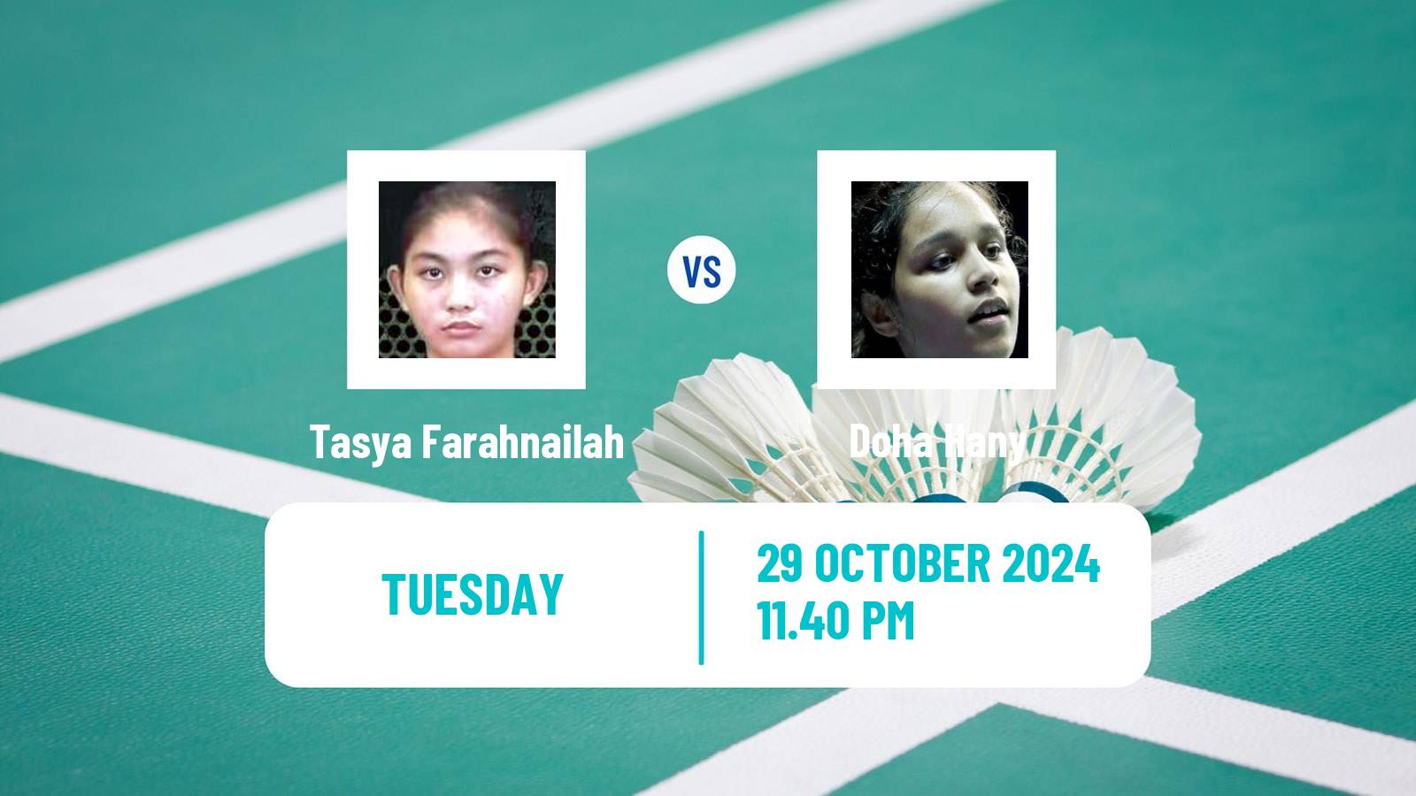 Badminton BWF World Tour Indonesia Masters 3 Women Tasya Farahnailah - Doha Hany