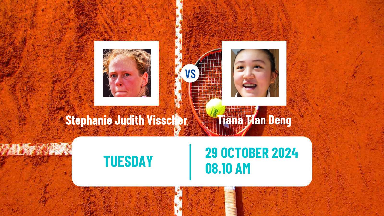 Tennis ITF W15 Taby Women Stephanie Judith Visscher - Tiana Tian Deng