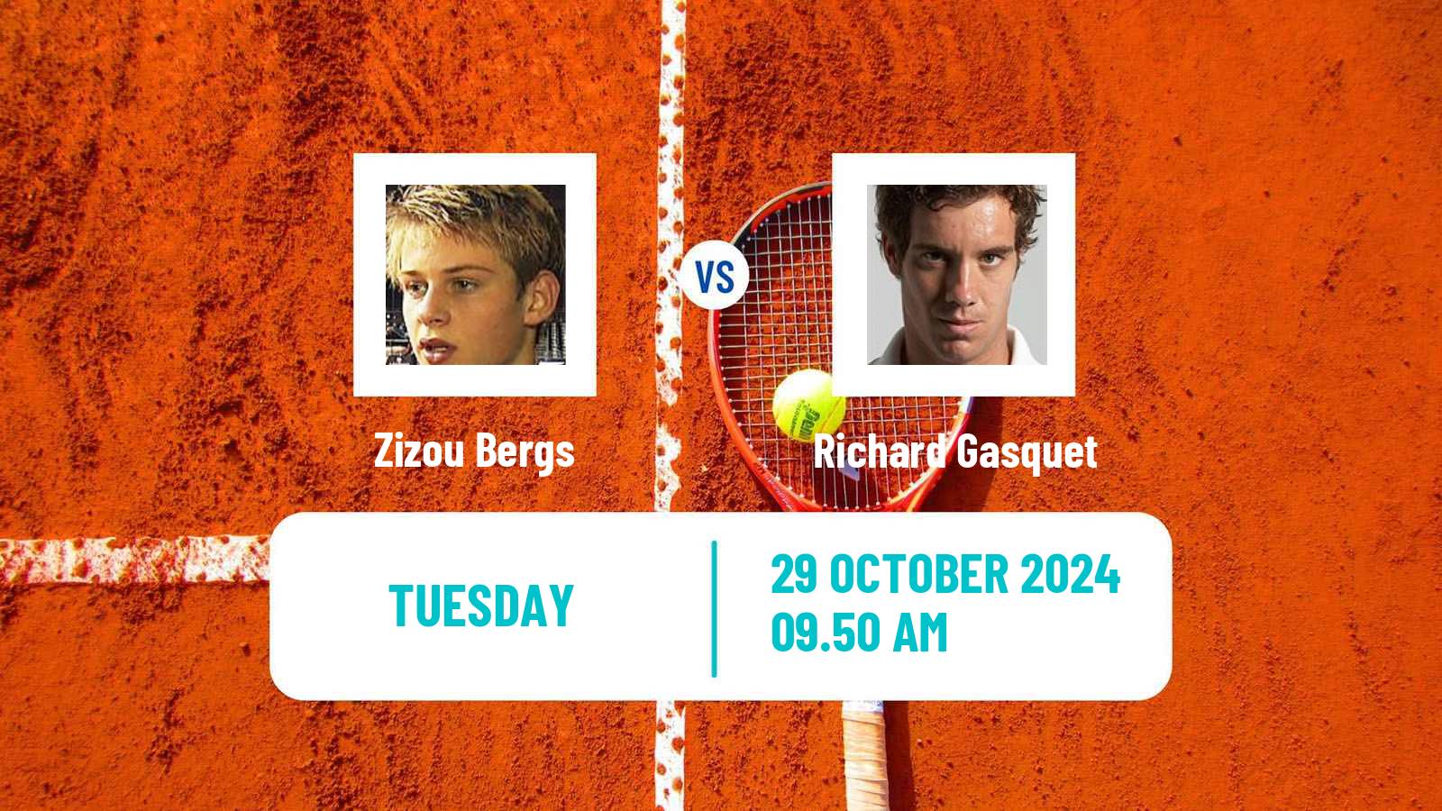 Tennis ATP Paris Zizou Bergs - Richard Gasquet