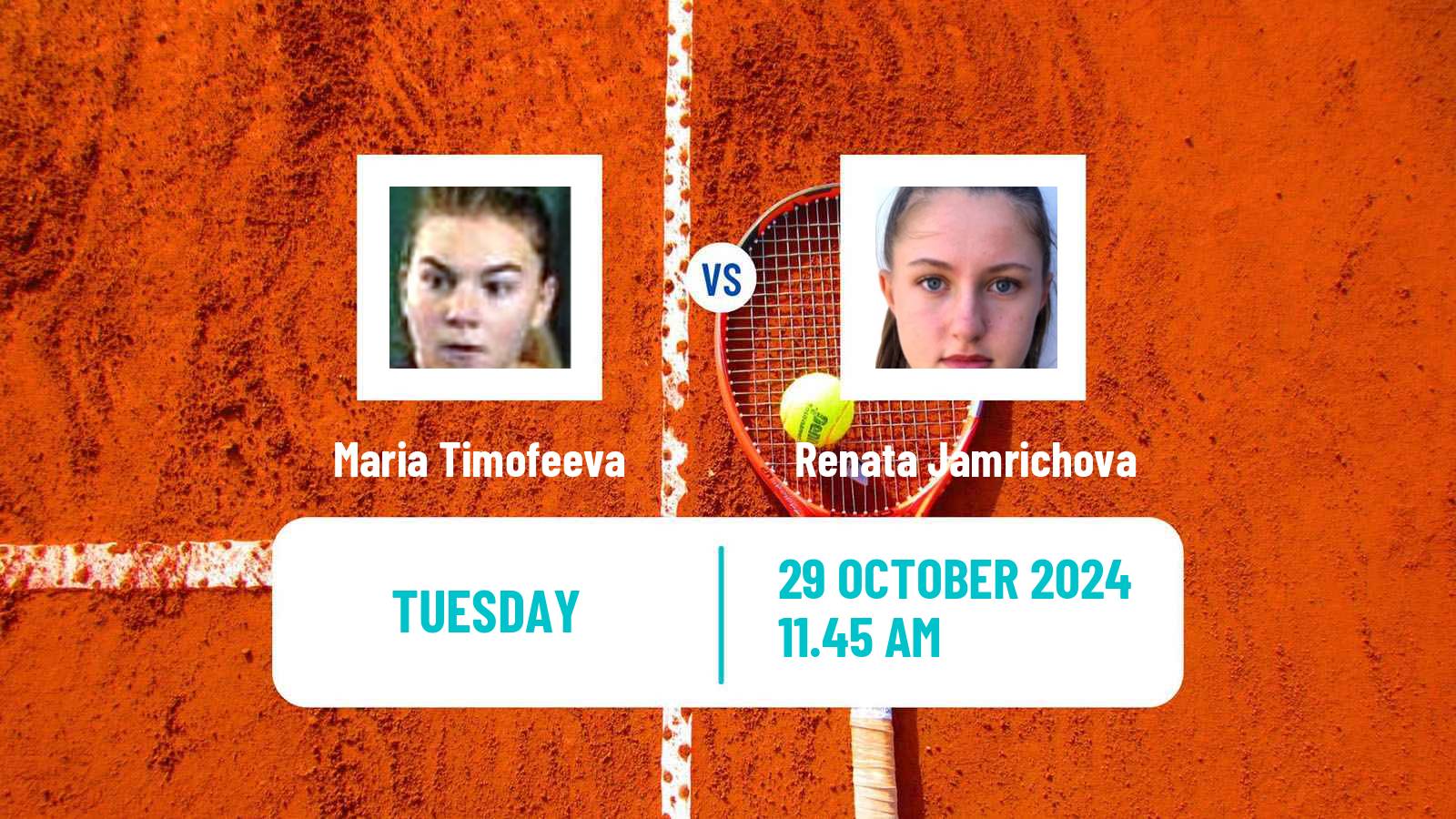 Tennis ITF W75 Hamburg Women 2024 Maria Timofeeva - Renata Jamrichova