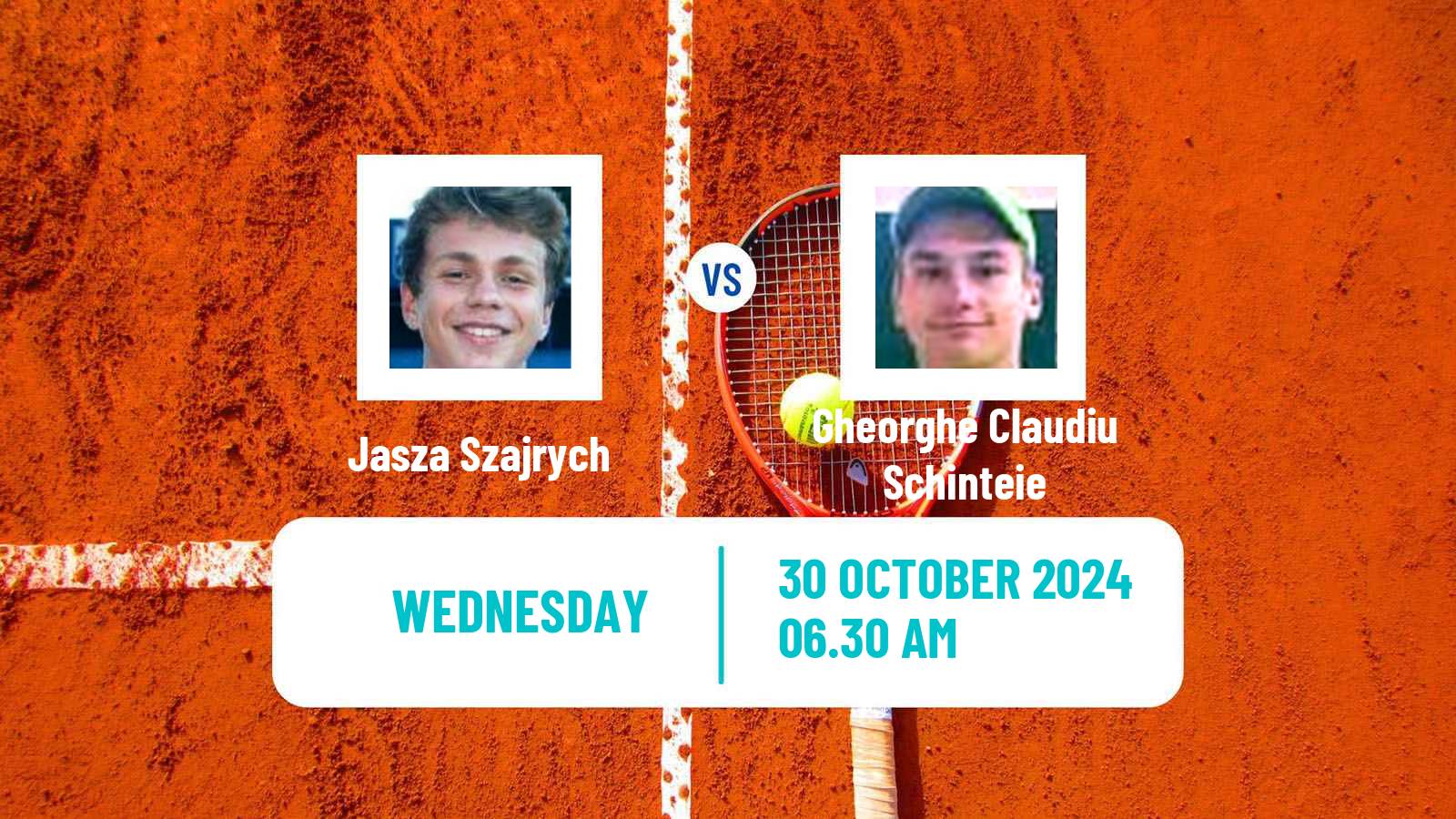 Tennis ITF M15 Szabolcsveresmart Men Jasza Szajrych - Gheorghe Claudiu Schinteie