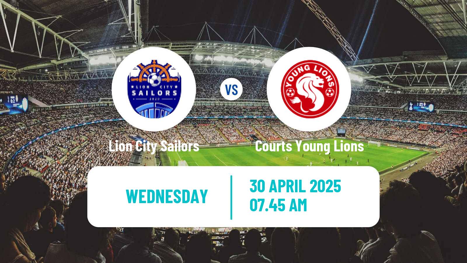 Soccer Singapore Premier League Lion City Sailors - Courts Young Lions