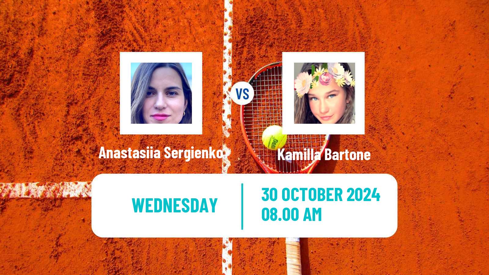 Tennis ITF W35 Istanbul Women Anastasiia Sergienko - Kamilla Bartone