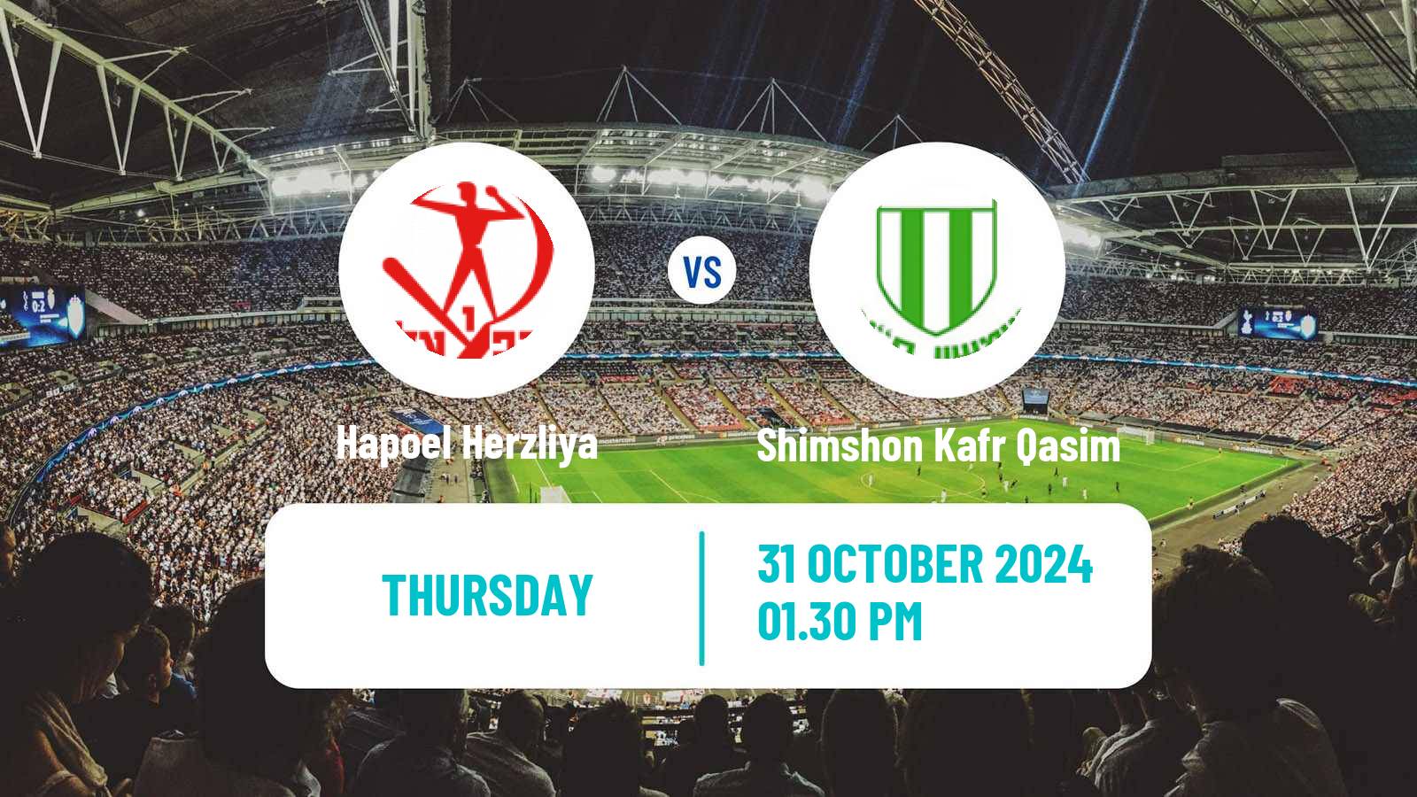 Soccer Israeli Liga Alef South Hapoel Herzliya - Shimshon Kafr Qasim