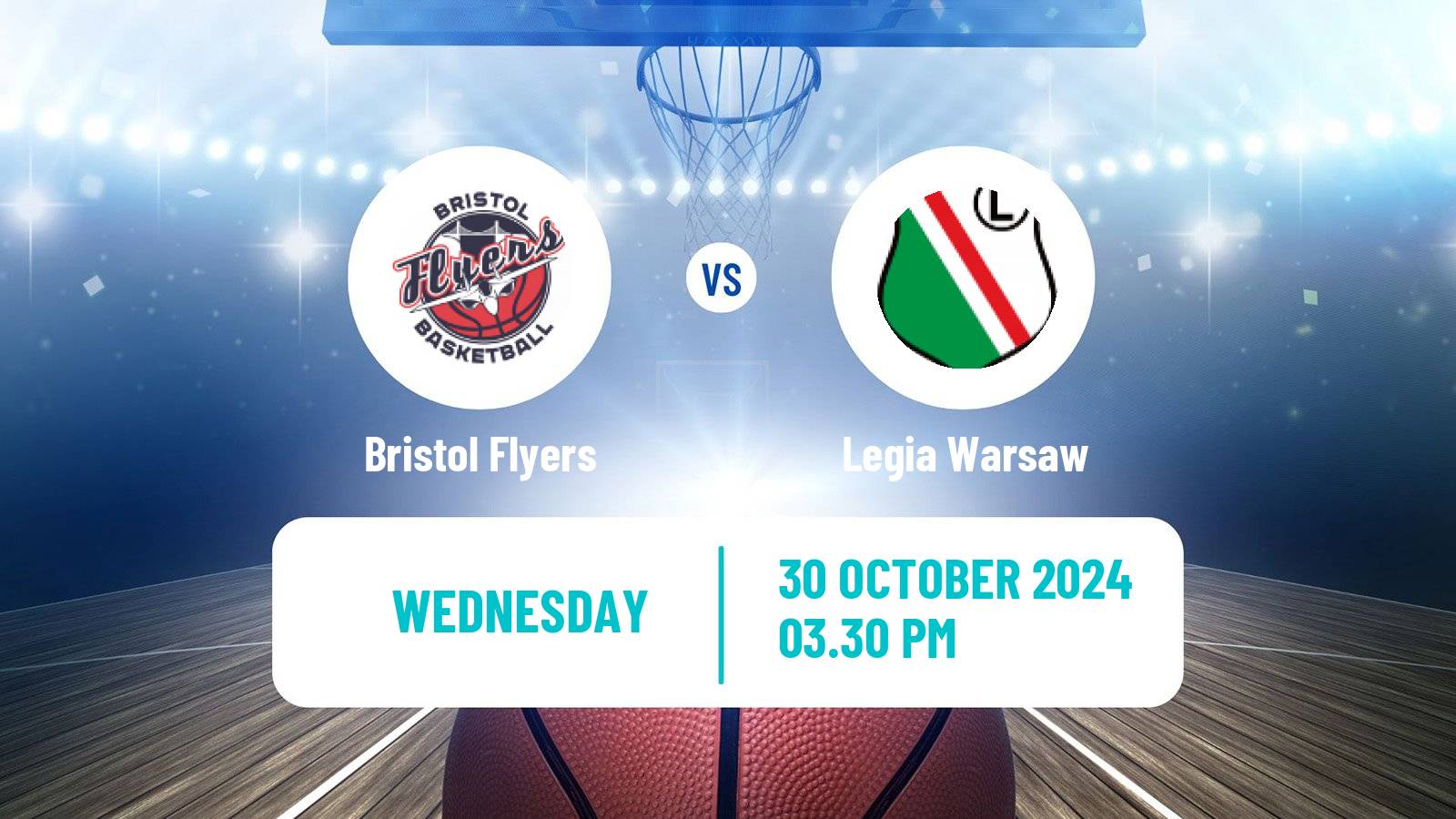 Basketball ENBL Bristol Flyers - Legia Warsaw