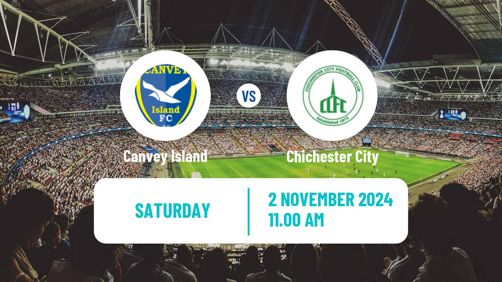 Soccer English Isthmian League Premier Division Canvey Island - Chichester City