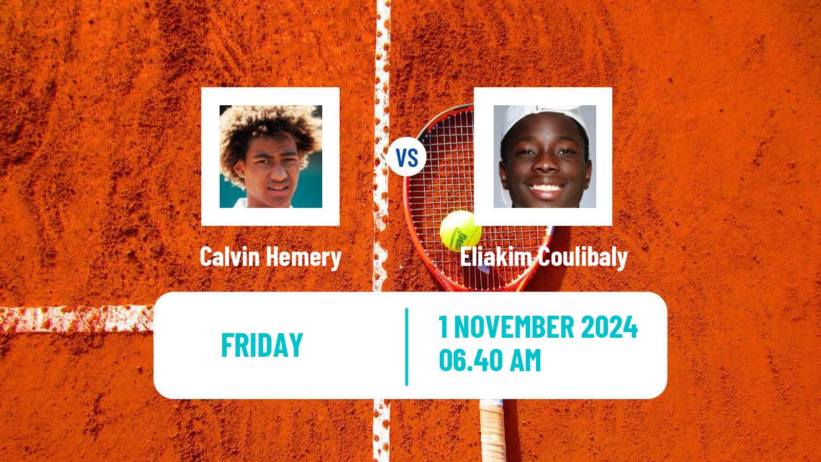 Tennis Brazzaville Challenger Men Calvin Hemery - Eliakim Coulibaly