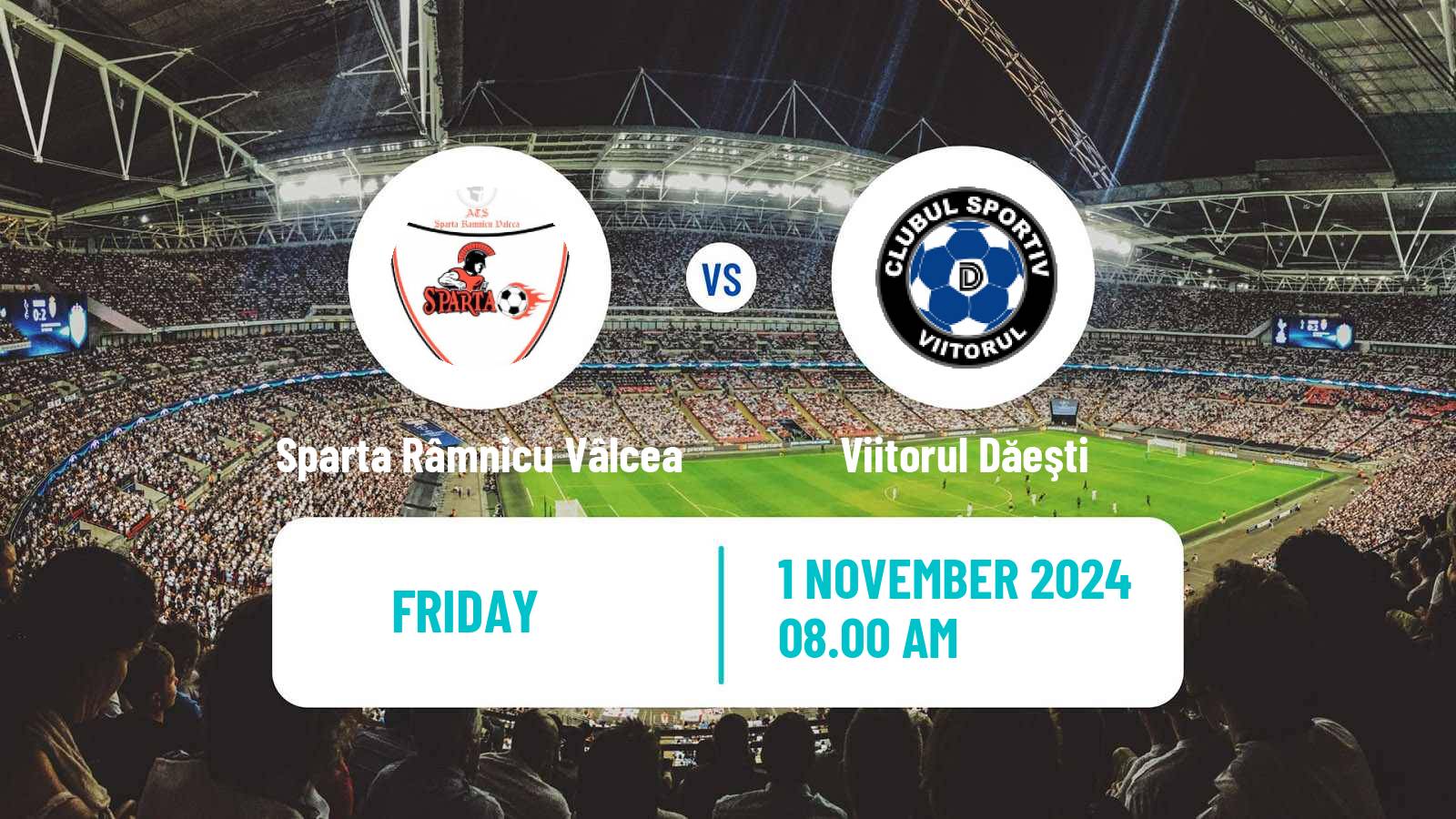 Football Romanian Liga 3 - Seria 8 Sparta Râmnicu Vâlcea - Viitorul Dăeşti