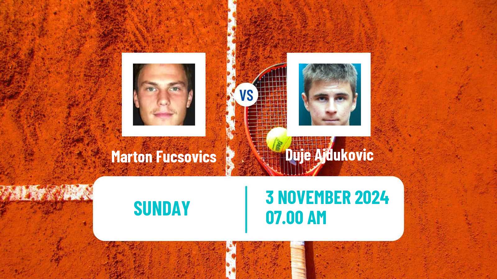 Tennis ATP Belgrade 2 Marton Fucsovics - Duje Ajdukovic